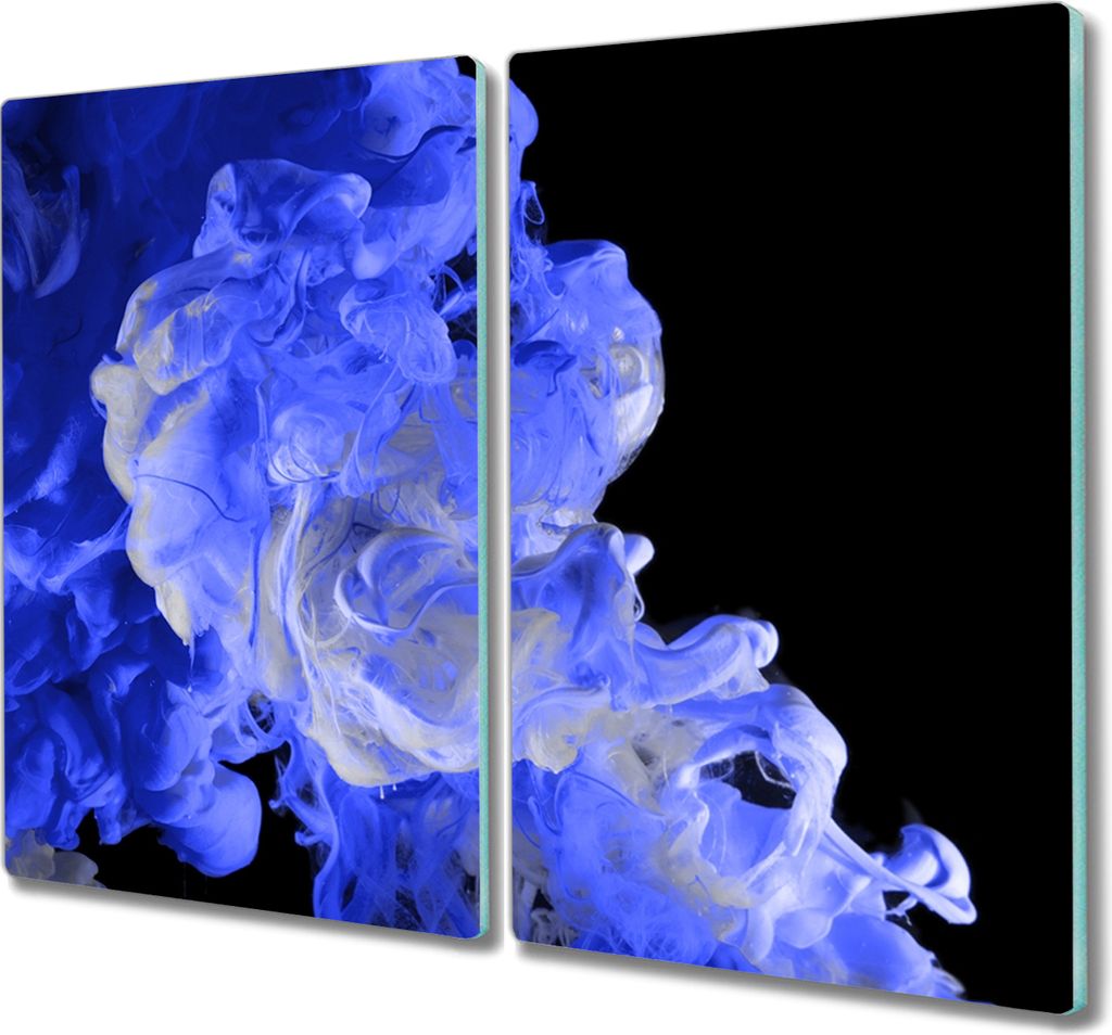 Coloray Kochplattenabdeckung Herdabdeckplatte 2x30x52 cm Hackbrett Schneidebrett Küchenbrett - Rauch