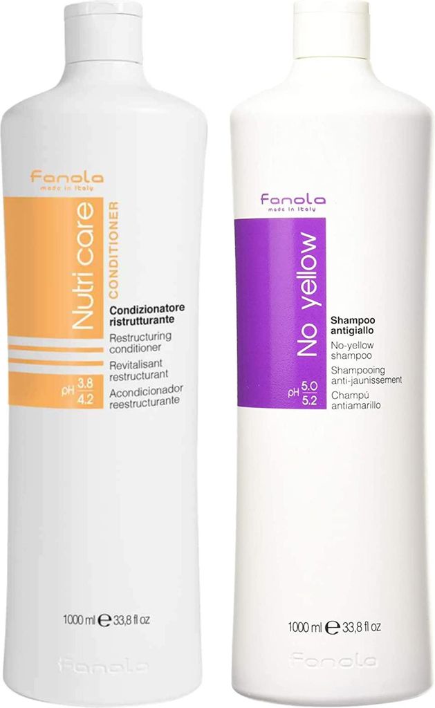 Fanola - No Yellow Shampoo und Nutri Care Conditioner
