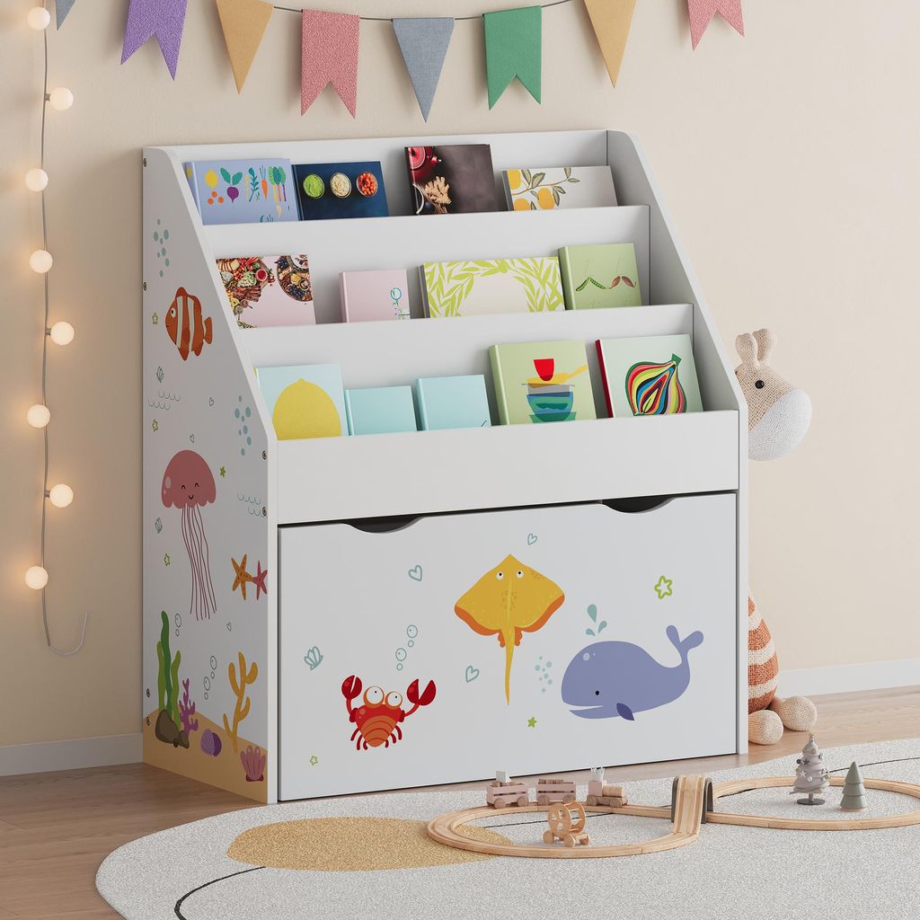Scaffale per bambini 'Aarnskona' con cassetto 70 x 63 x 30 Immagine del prodotto 