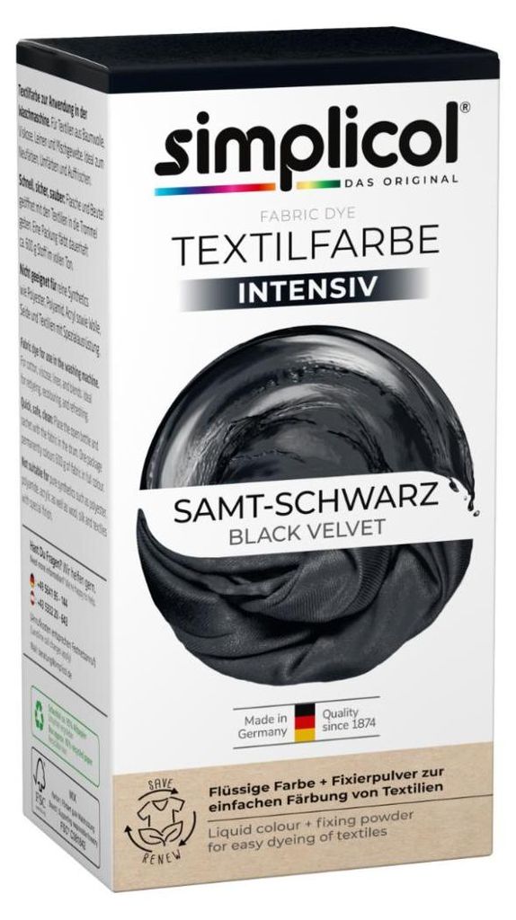 Simplicol tekutá a intenzívna farba na textil v zamatovo Obrázok produktu 