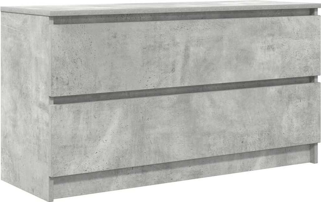 TV-Schrank Betongrau 100x35x54 cm Holzwerkstoff