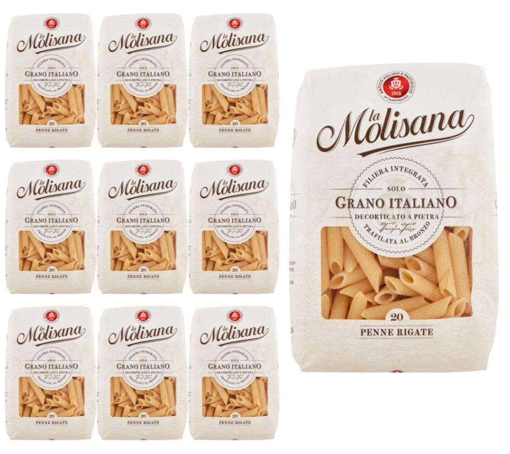 Penne Rigate La Molisana Nr. 20, 10 x 500 g, italienische Produktbild 