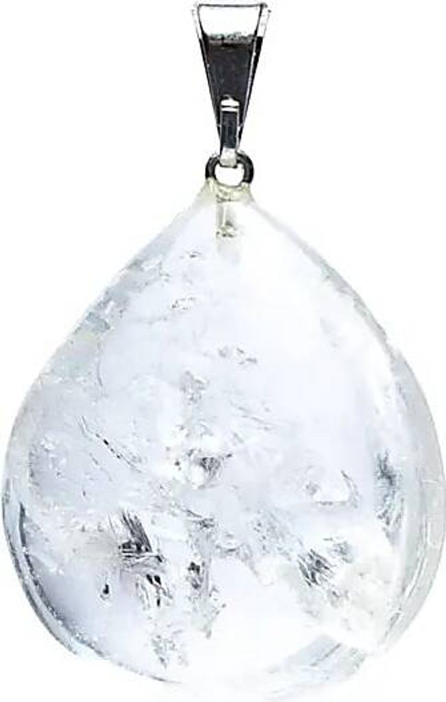 Bergkristall Edelsteinanhänger in Tropfenform -- ±2–3 cm online bestellen