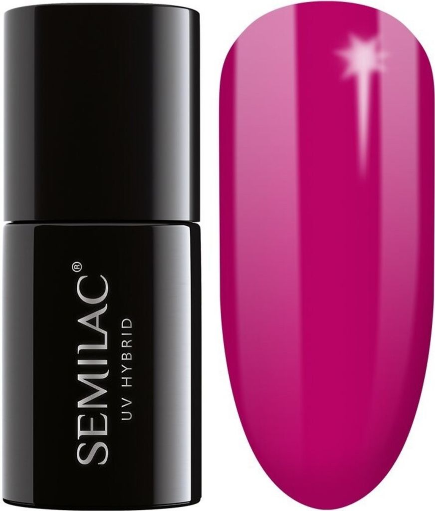 Semilac UV Nail Polish Luminous Cyclamen 082 7ml Zdjęcie produktu 