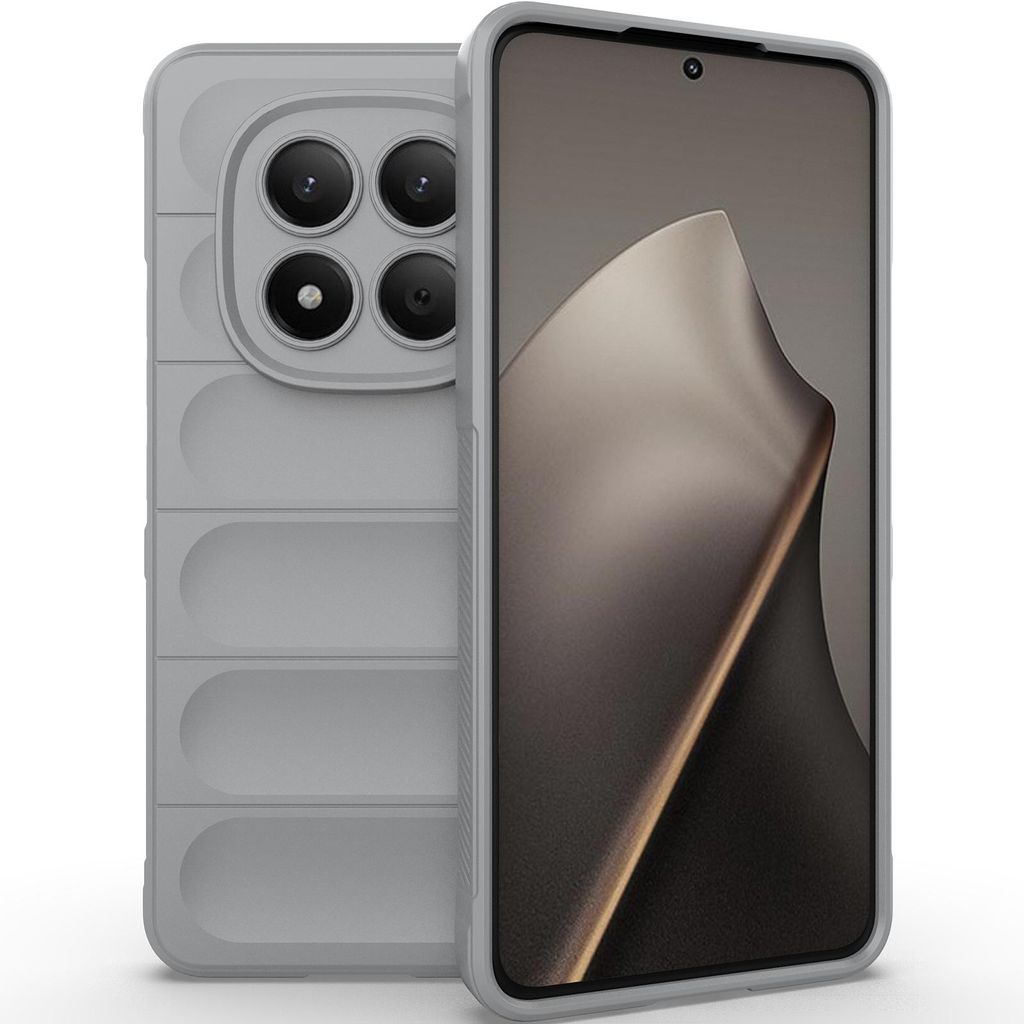 Handyhülle für Xiaomi Redmi Note 15 Pro 4G Weich TPU Silikon Stossfest Anti-rutsch Hülle Grau