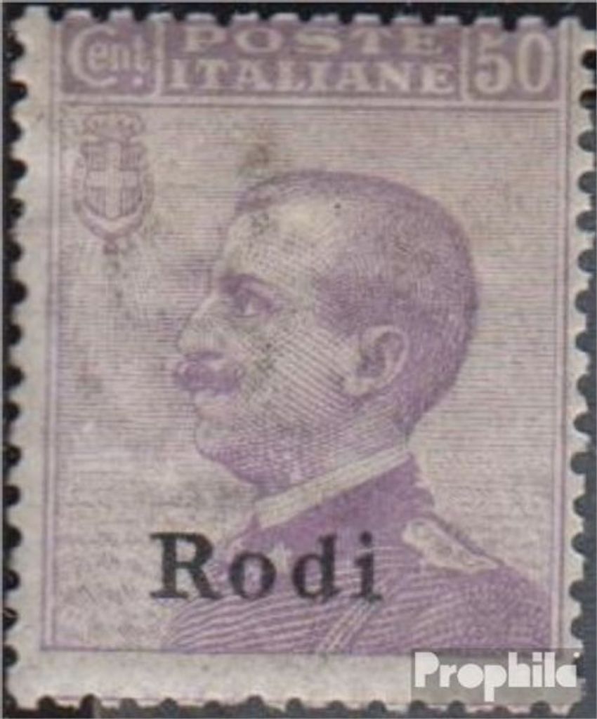 Briefmarken Ägäische Inseln 1912 Mi 9X postfrisch Aufdruckausgabe Rodi