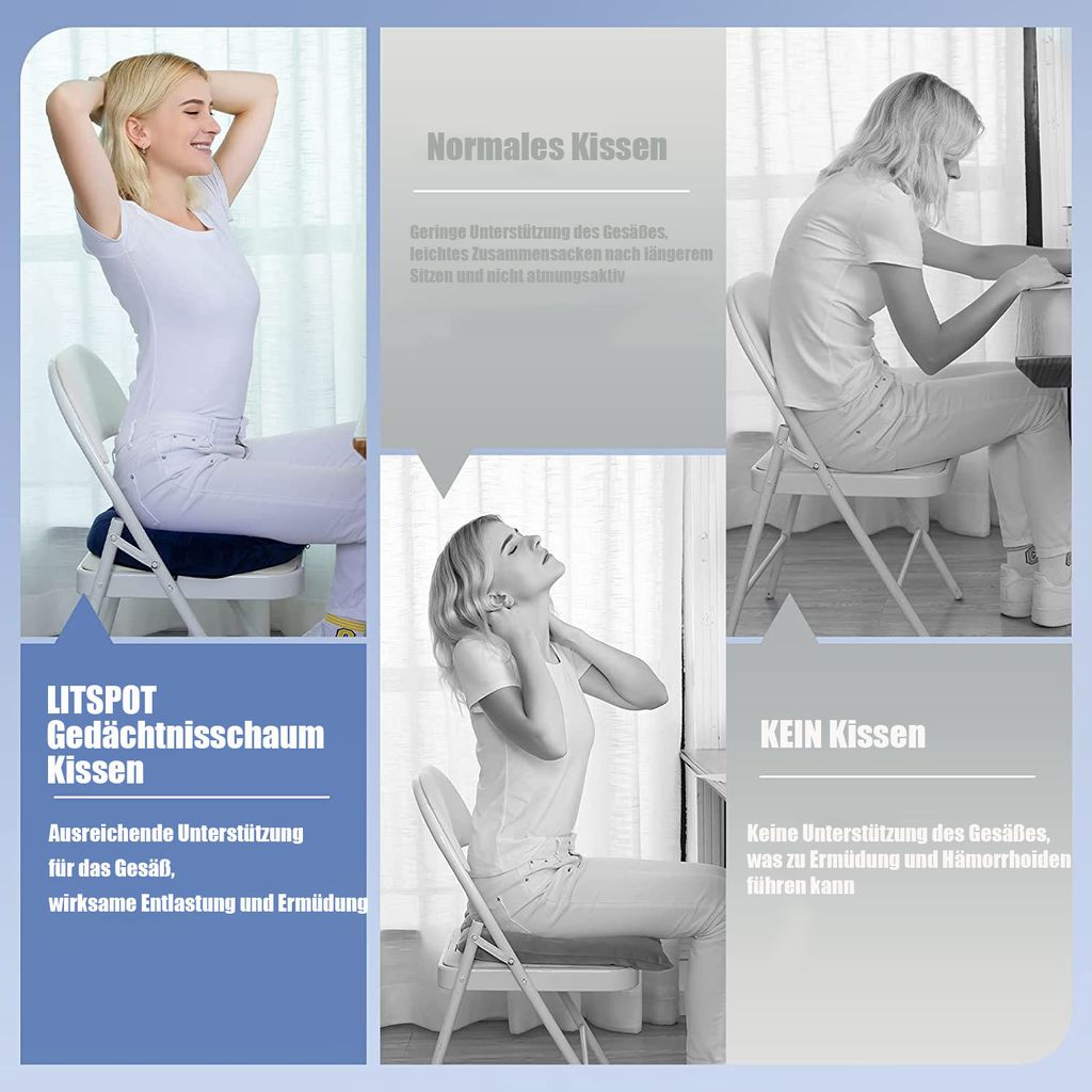 Donut Kissen Orthopädisches Sitzkissen, Ergonomisches Produktbild 3