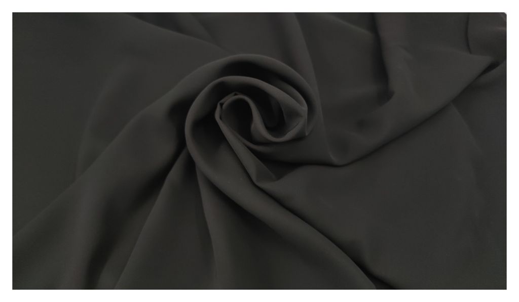 Chiffon (Schwarz) Meterware 150cm .br Dekoration Bekleidung Abendmode