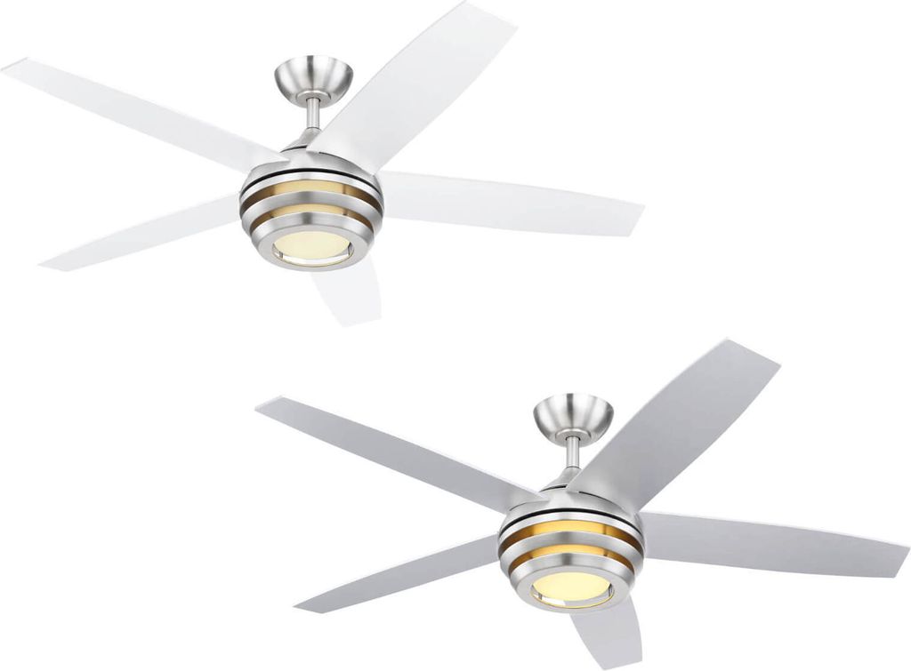 Globo Lighting Deckenventilator Metall Nickel matt, Acryl Produktbild 
