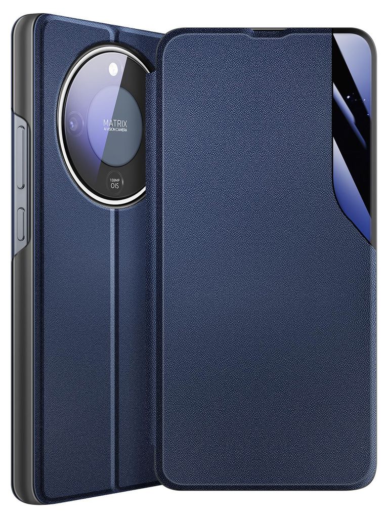 Avizar, Klappetui im Materialmix mit Ständer für Honor Magic 8 Lite, Nachtblau