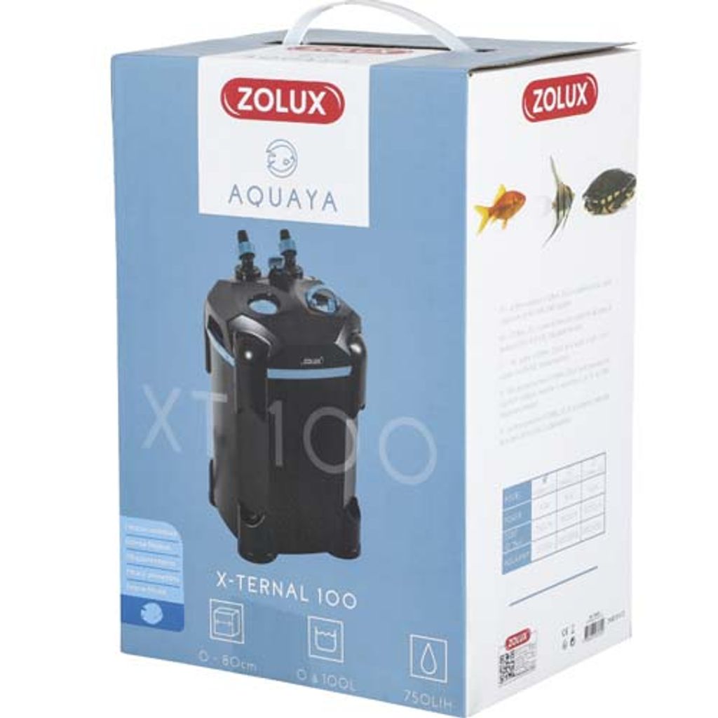 Außenfilter – Zolux – X-Ternal 100 – Leistung 9,3 W – Maximale Durchflussrate 750 l/h – Für Aquarien bis 100 l