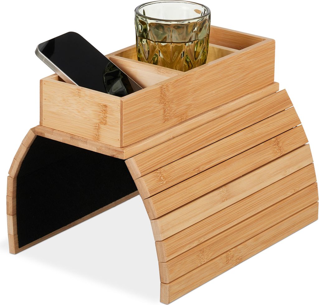 Armleuning Dienblad - für Bank - 3 Fächer - 6,5 x 42 x 28 cm - Organizer