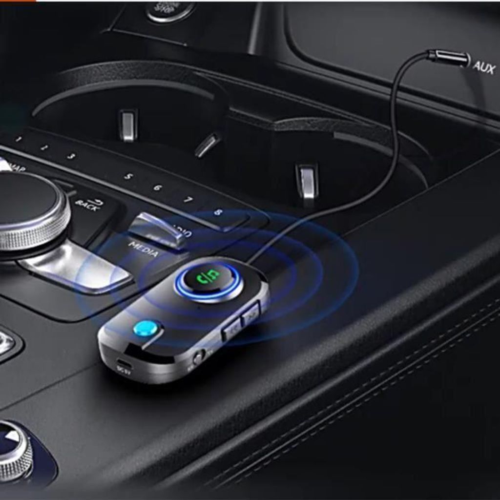 Bluetooth 5.0 Aux-USB-Empfänger mit 2-in-1-Funk-Audio-Sender/Empfänger-Adapter für TV- und Autosysteme