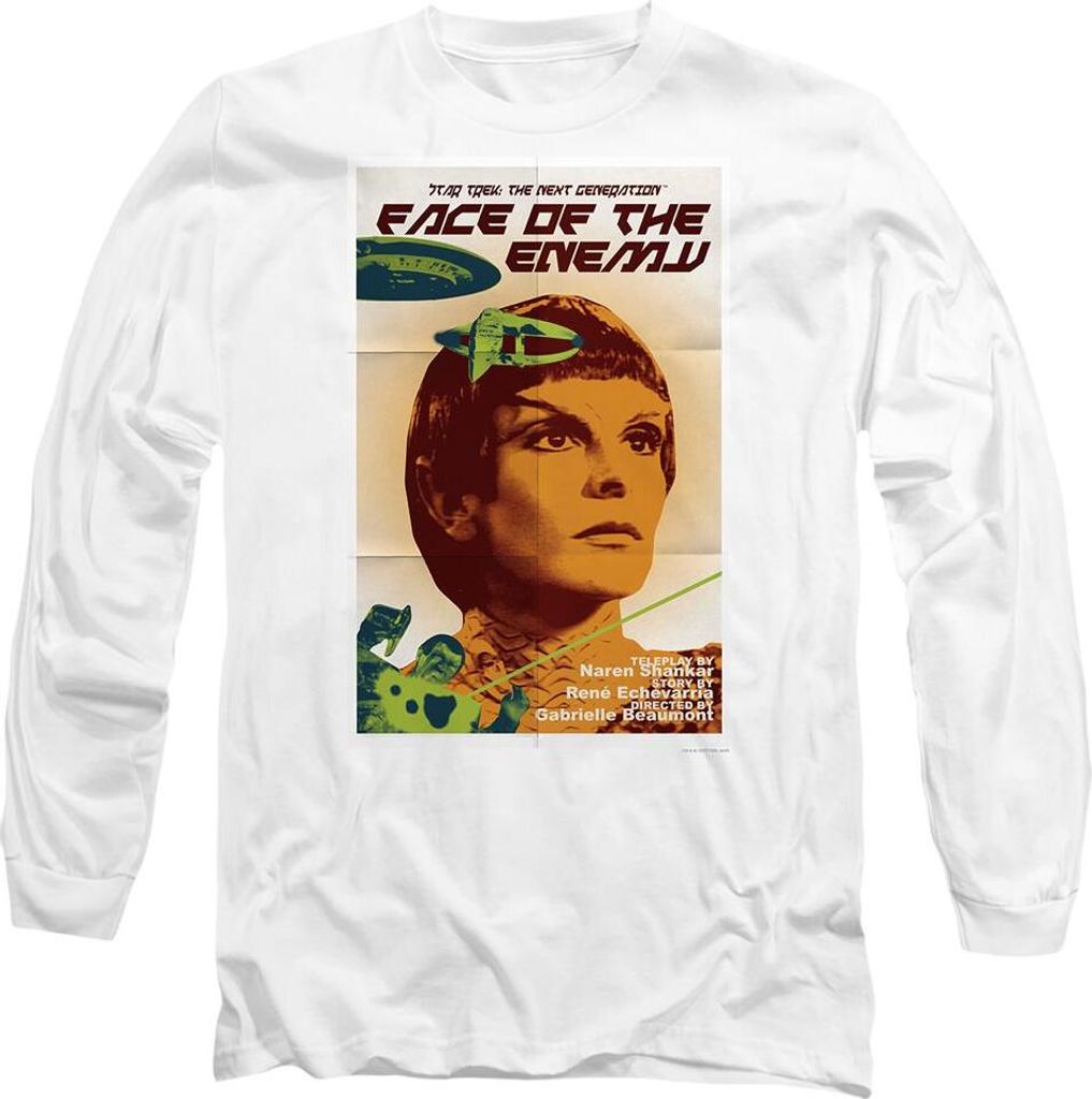 Star Trek - "The Next Generation Season 6 Episode 14" T-Shirt für Herren/Damen Uni TV10064 (S) (Weiß)