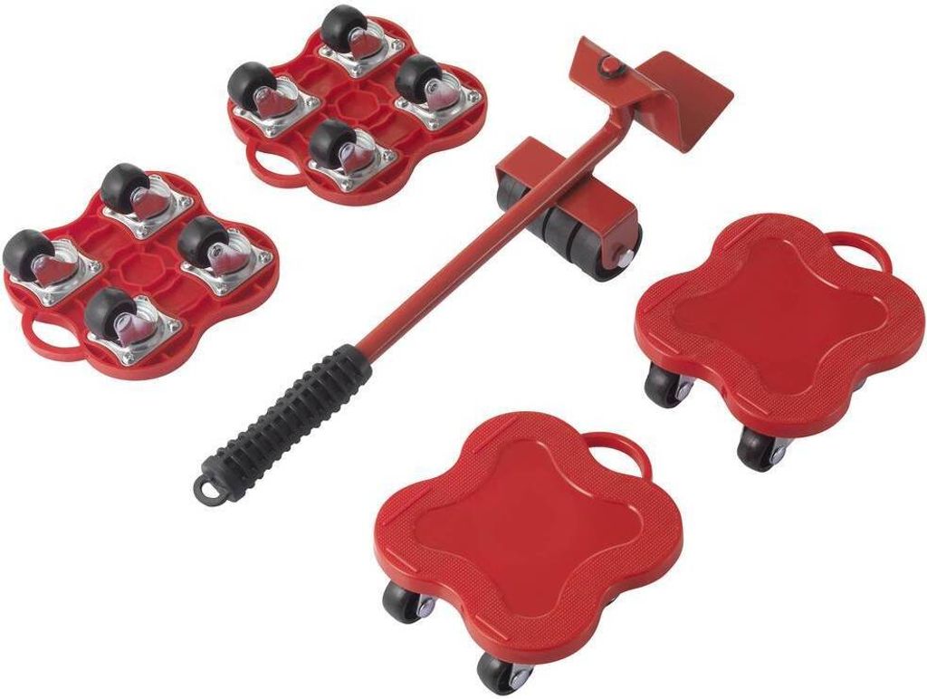 TOOLCRAFT TO-7753734 Möbel-Heber und Transportroller Set Produktbild 