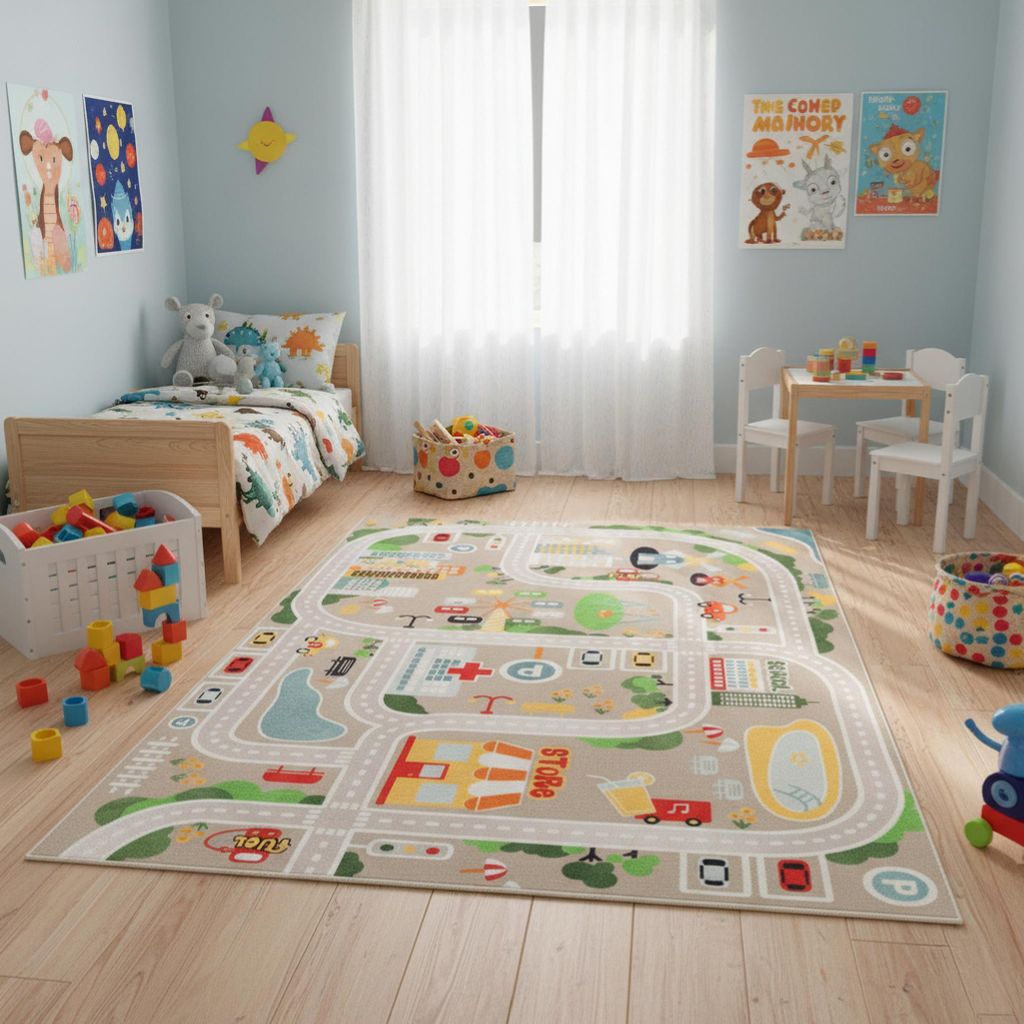 Tapiso Teppich JOY Kurzflorteppich rutschfest pflegeleicht Produktbild 
