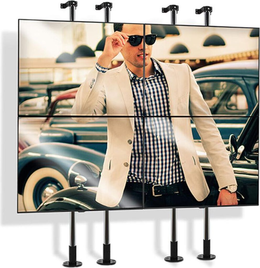 B-Tech Wall Mounting Bracket Wall Mounting Bracket, BT7831_B (Wall Mounting Bracket, Bracket, Black, 150 kg, 144 mm, 135 mm, 44 mm)