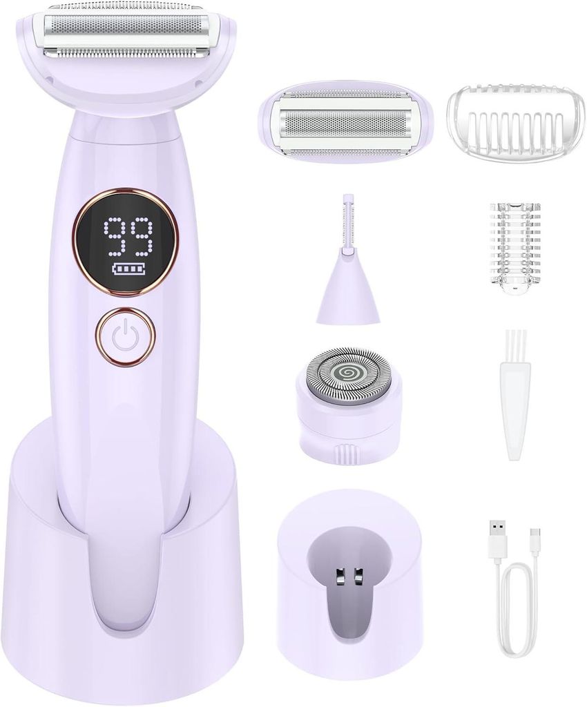 3-In-1 Intimrasierer Gesichtshaarentferner für Frauen, Produktbild 
