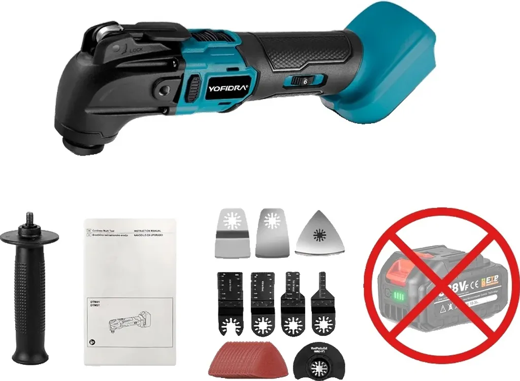 Outil Multifonction 18V YOFIDRA sans Fil : Finissez vos Travaux Facilement