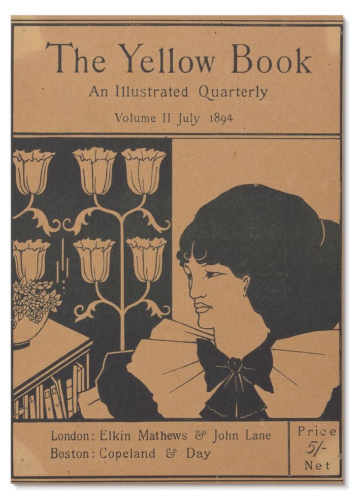POSTER - 29x42 cm (A3) - Aubrey Beardsley - Titelbild von „The Yellow Book“, einer illustrierten Vierteljahreszeitschrift, Band II, Juli 1894, ...