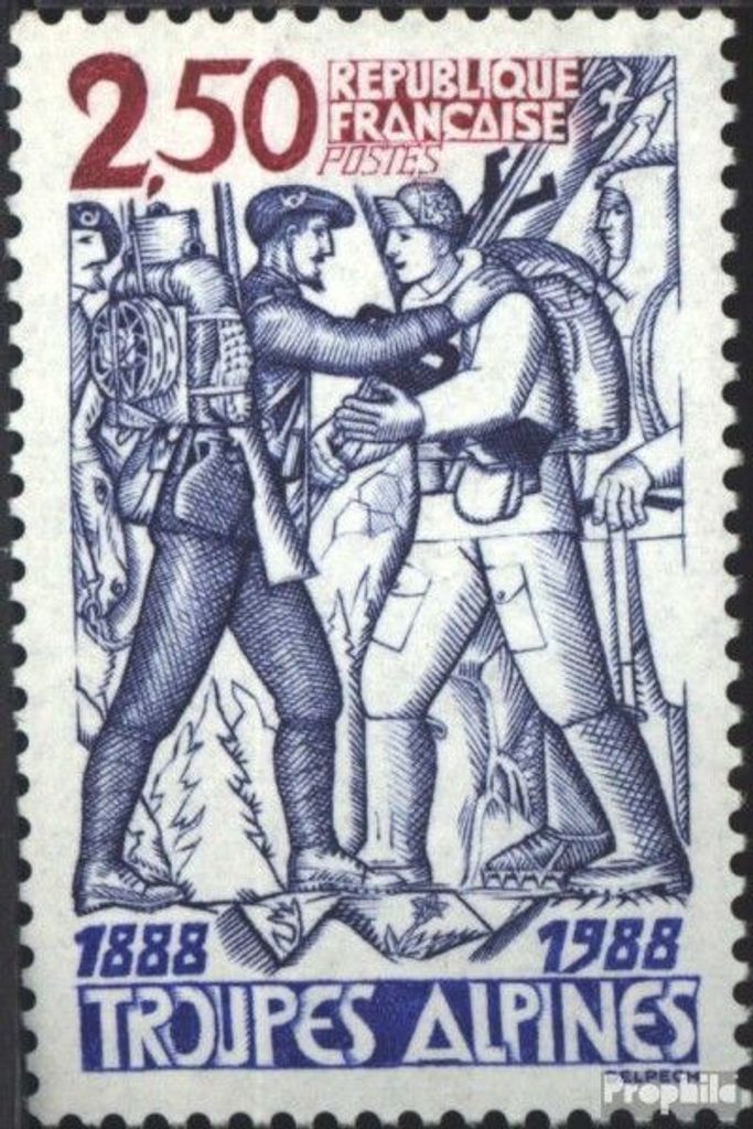 Briefmarken Frankreich 1988 Mi 2680 (kompl.Ausg.) postfrisch Truppen