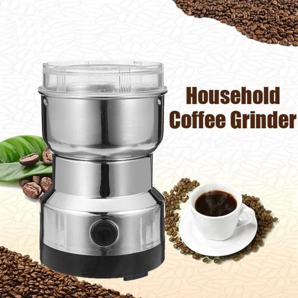 Elektrische Kaffeemš¹hle aus Edelstahl, Leinsamenmš¹hle, Nussmš¹hle, Pfeffer- und Gewš¹rzmš¹hle, Edelstahl-Mixer, 220 V