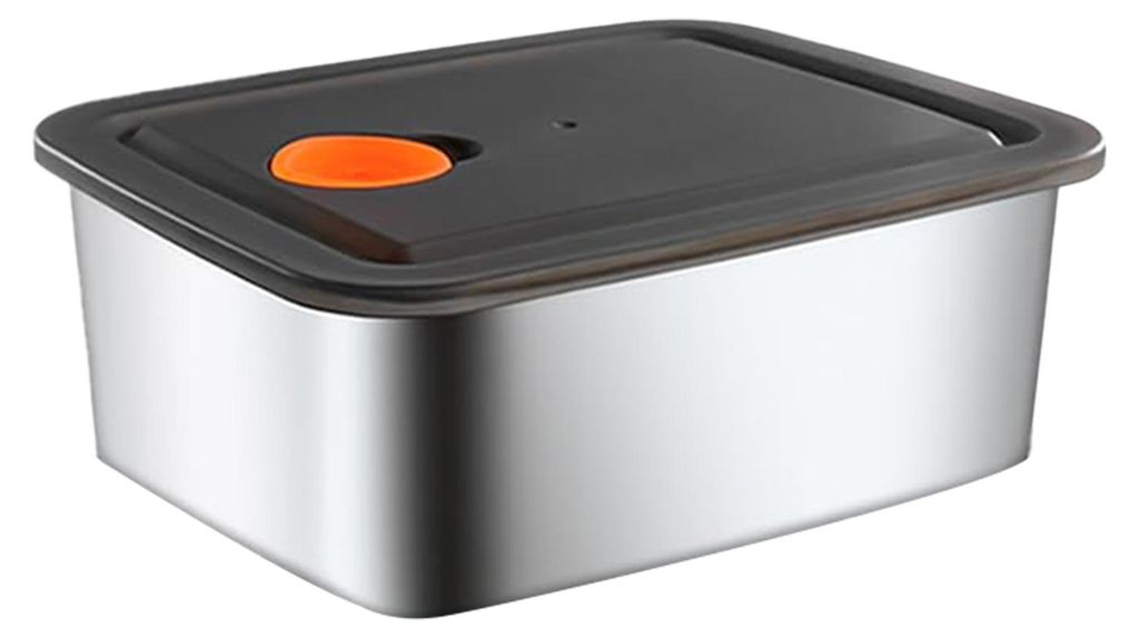 Lunchbox aus Edelstahl mit belüfteten Deckeln, wiederverwendbare Metall-Mahlzeitenboxen, stapelbarer, BPA-freier Lebensmittelbehälter für Snacks...