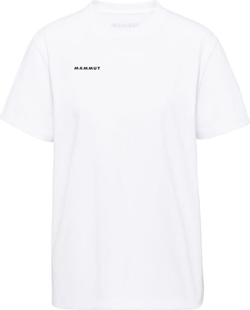 Mammut Base T?Shirt Women Mini Logo - 100% Bio?Baumwolle, Regular Fit, Farbe:white, Größe:XL