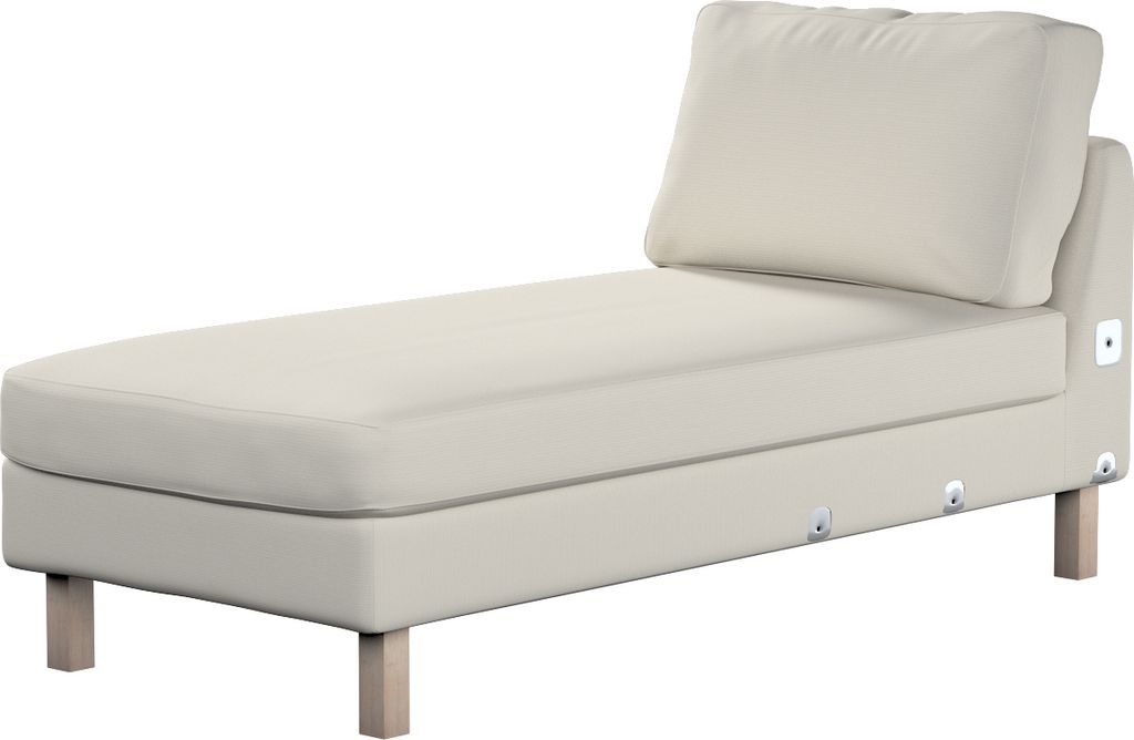Dekoria Bezug für Karlstad Recamiere Zustellsofa, kurz, hellgrau , Bezug für Karlstad Recamiere Zustellsofa