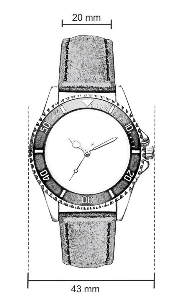 KIESENBERG Orologio Palermo Per Fan, Diametro 40mm, Cinturino In Pelle, Movimento Quarzo, 3 ATM, Idea Regalo Auto