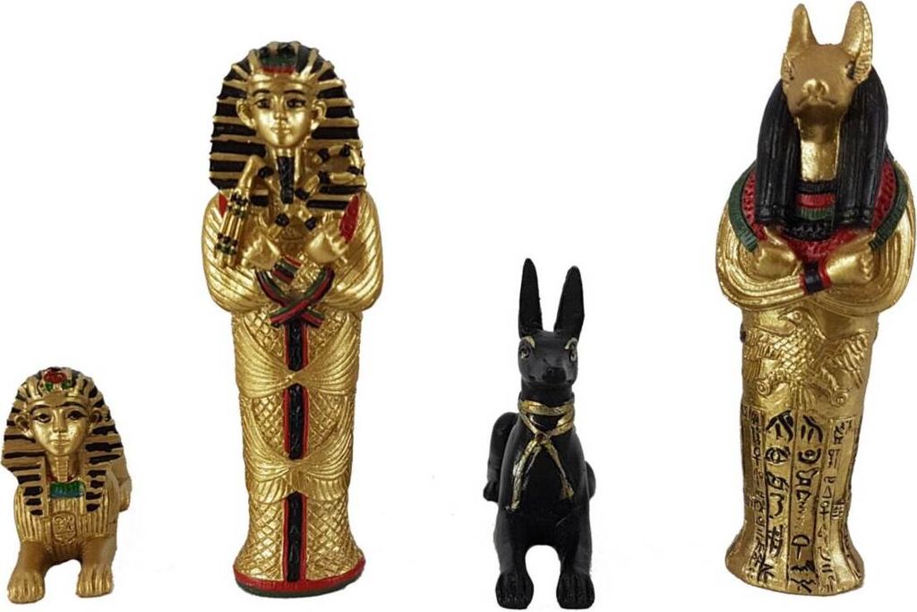 Kleines 4er Set D ägyptische Figuren 5-8cm