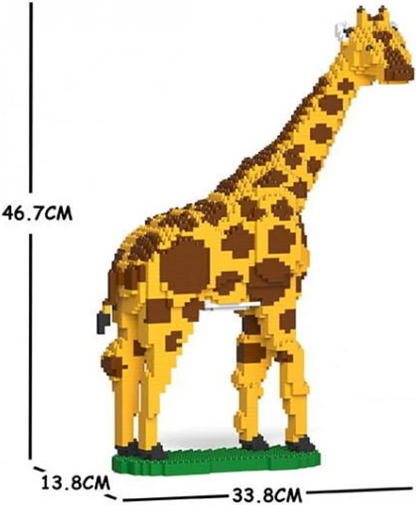 Sculpture Girafe Jekca Solide : Ne se Casse Pas comme les Blocs Classiques