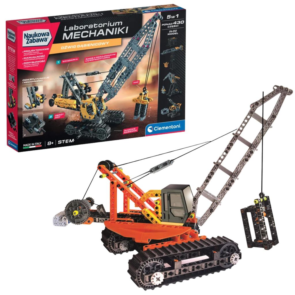 Clementoni Naukowa Zabawa - Laboratorium mechaniki Dwig Image du produit 