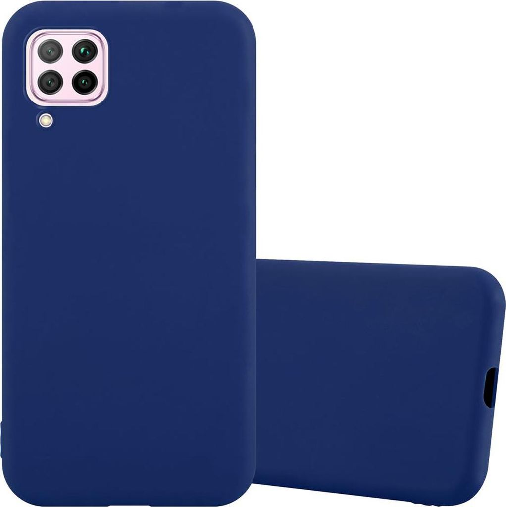 Cadorabo Hülle für Huawei NOVA 6 SE / P40 LITE / NOVA 7i Schutzhülle in Blau Handyhülle TPU Silikon Etui Case Cover