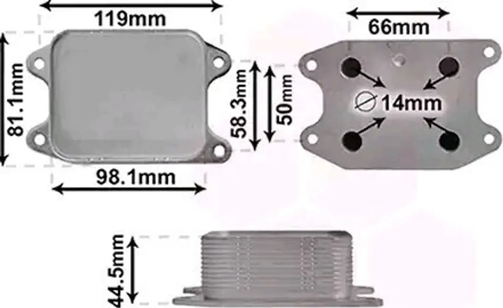 Radiateur d'huile moteur pour VW Tiguan et Passat Variant Van Wezel