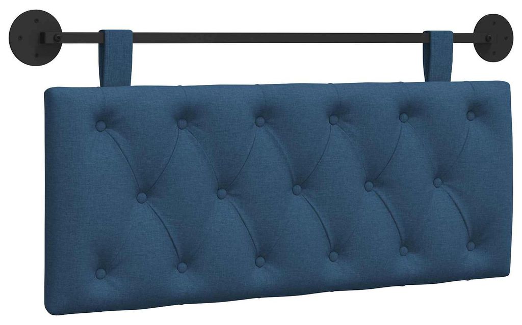 vidaXL Hängendes Kopfteil Blau Stoff