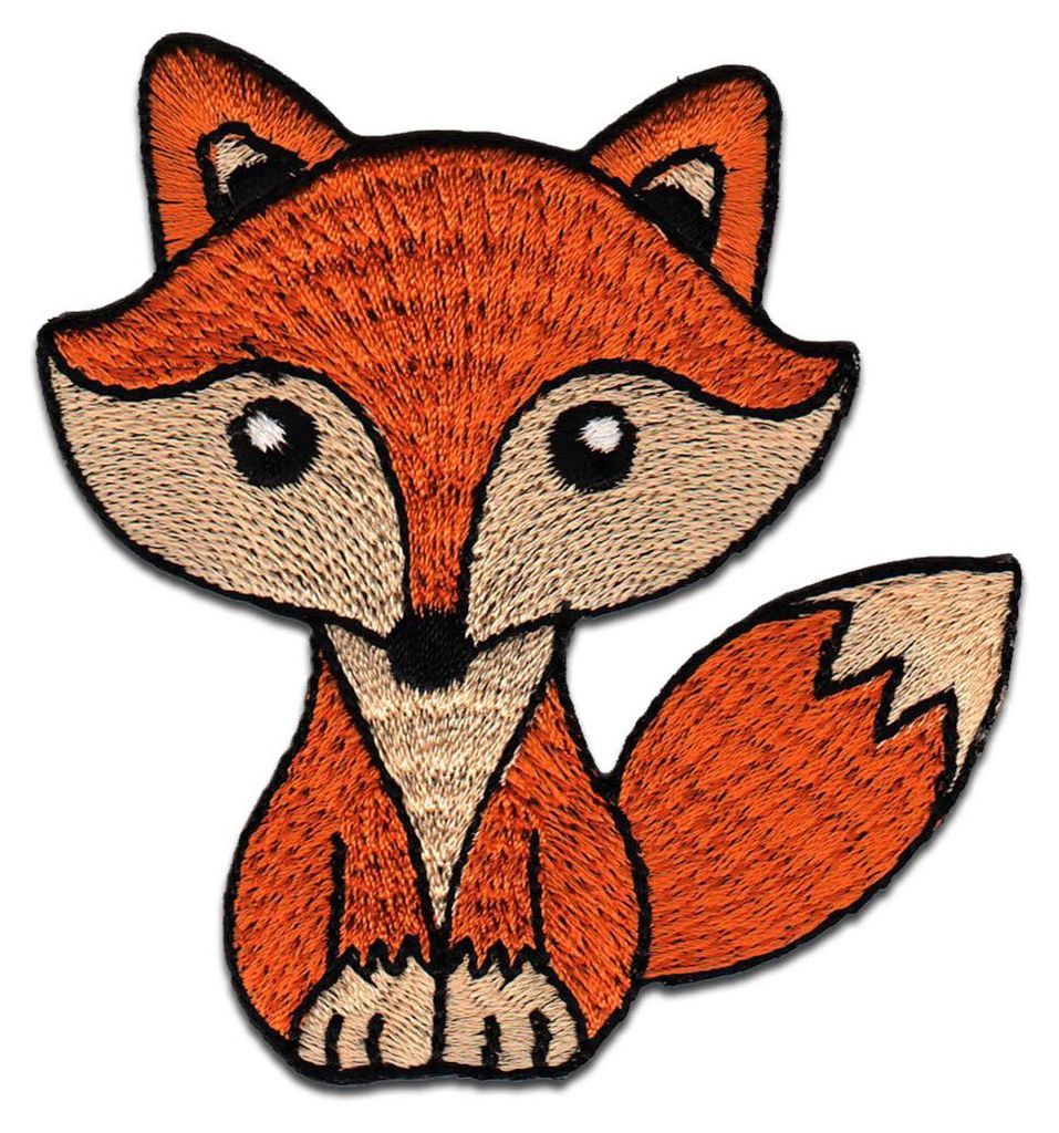 Fuchs Tier - Aufnäher, Bügelbild, Aufbügler, Applikationen, Produktbild 