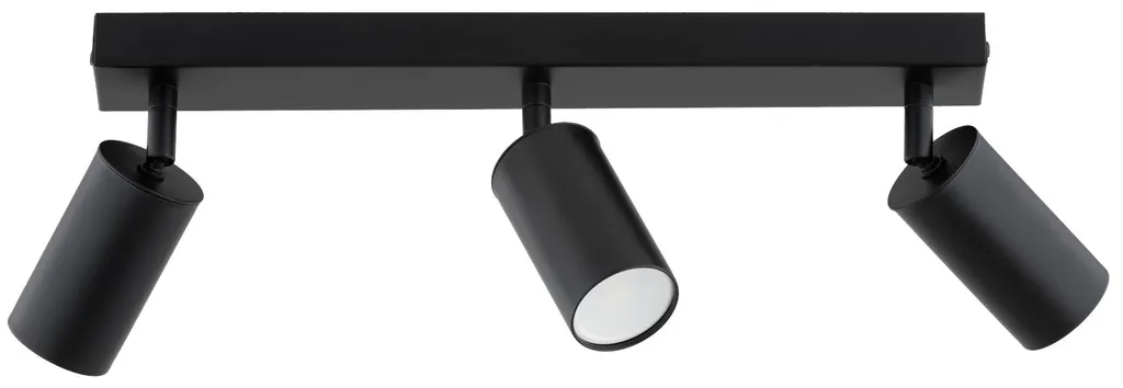 Luminaire de cuisine et salon ATLET 3 spots noirs pour ambiance moderne