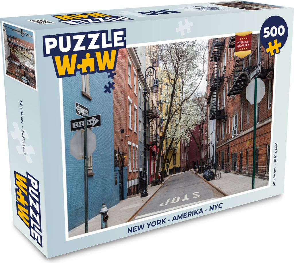 MuchoWow Puzzle 500 Teile New York - Amerika - NYC - 500 Teile - Kinder - Selberbauen - Puzzlespiele