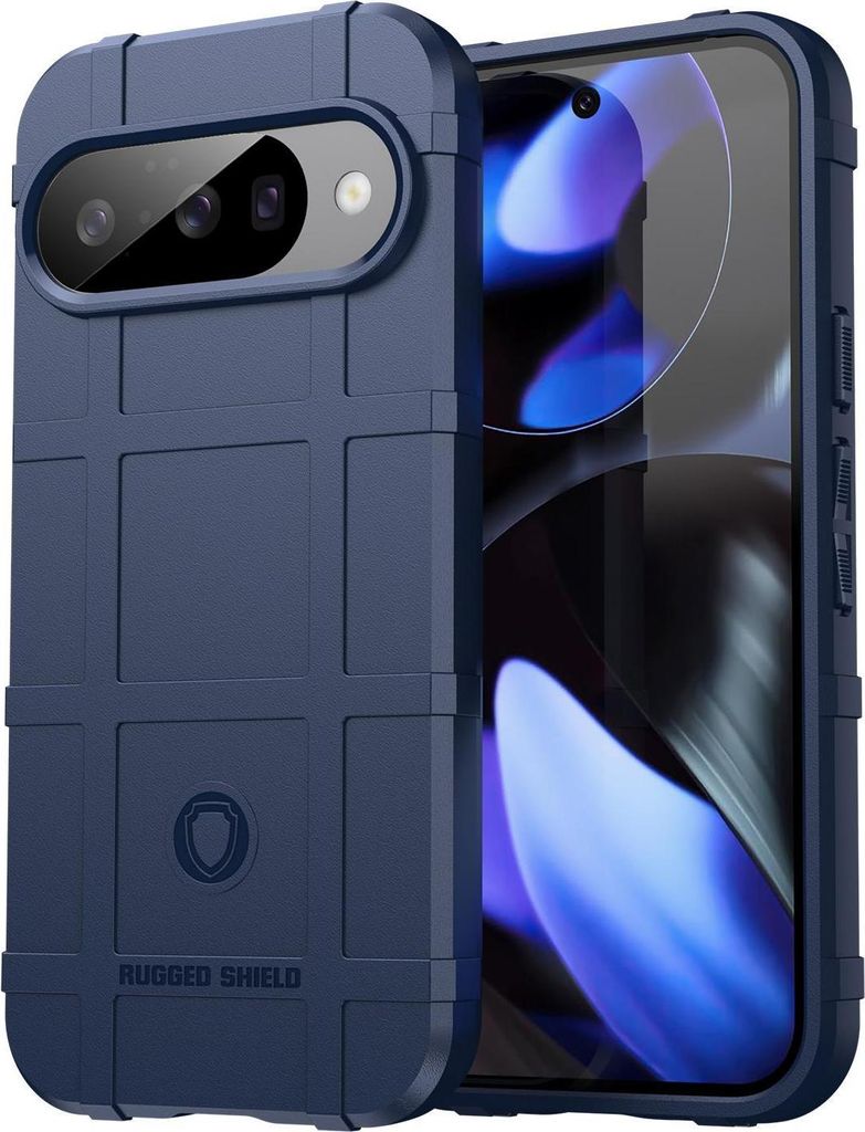 Mobigear Rugged Shield Google Pixel 10 Hülle Flexibles TPU Backcover Stoßfest - Blau