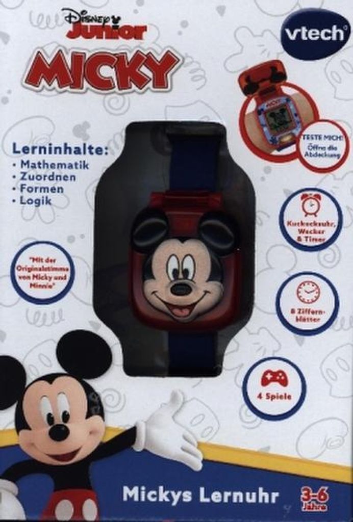 vtech Vtech 80-554204 Mickys Lernuhr Produktbild 
