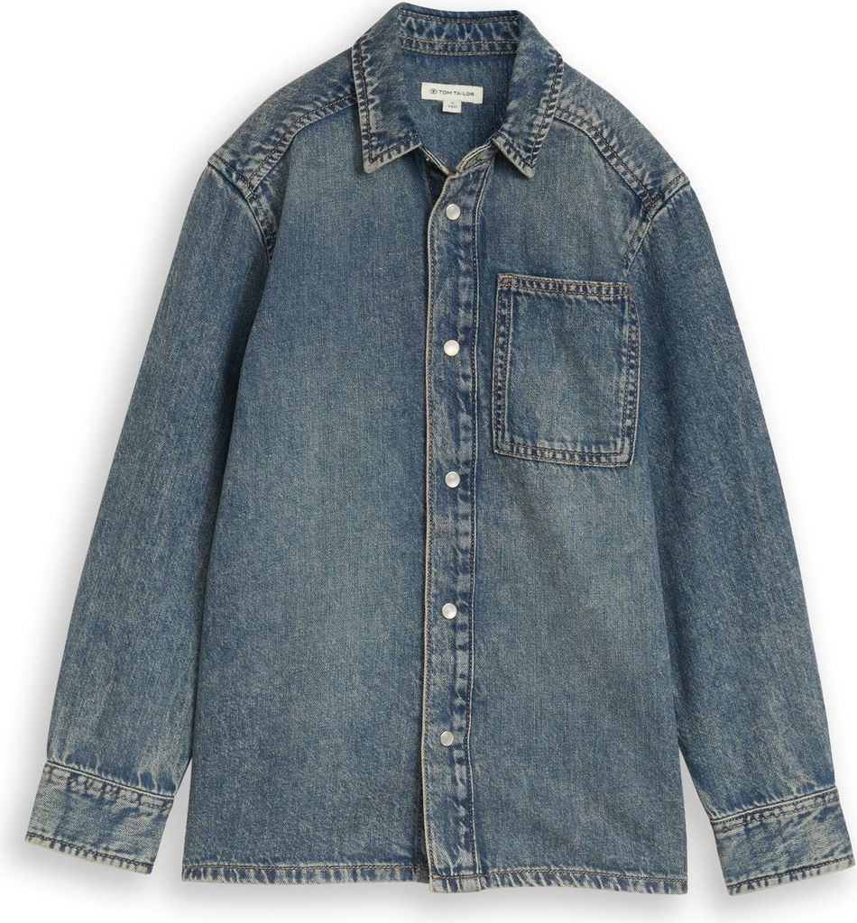 Regular Fit Jeanshemd mit Baumwolle