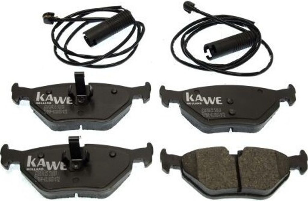 KAWE Bremsbeläge Satz Hinten Bremsklötze für BMW 3 Limousine (E46) 810015