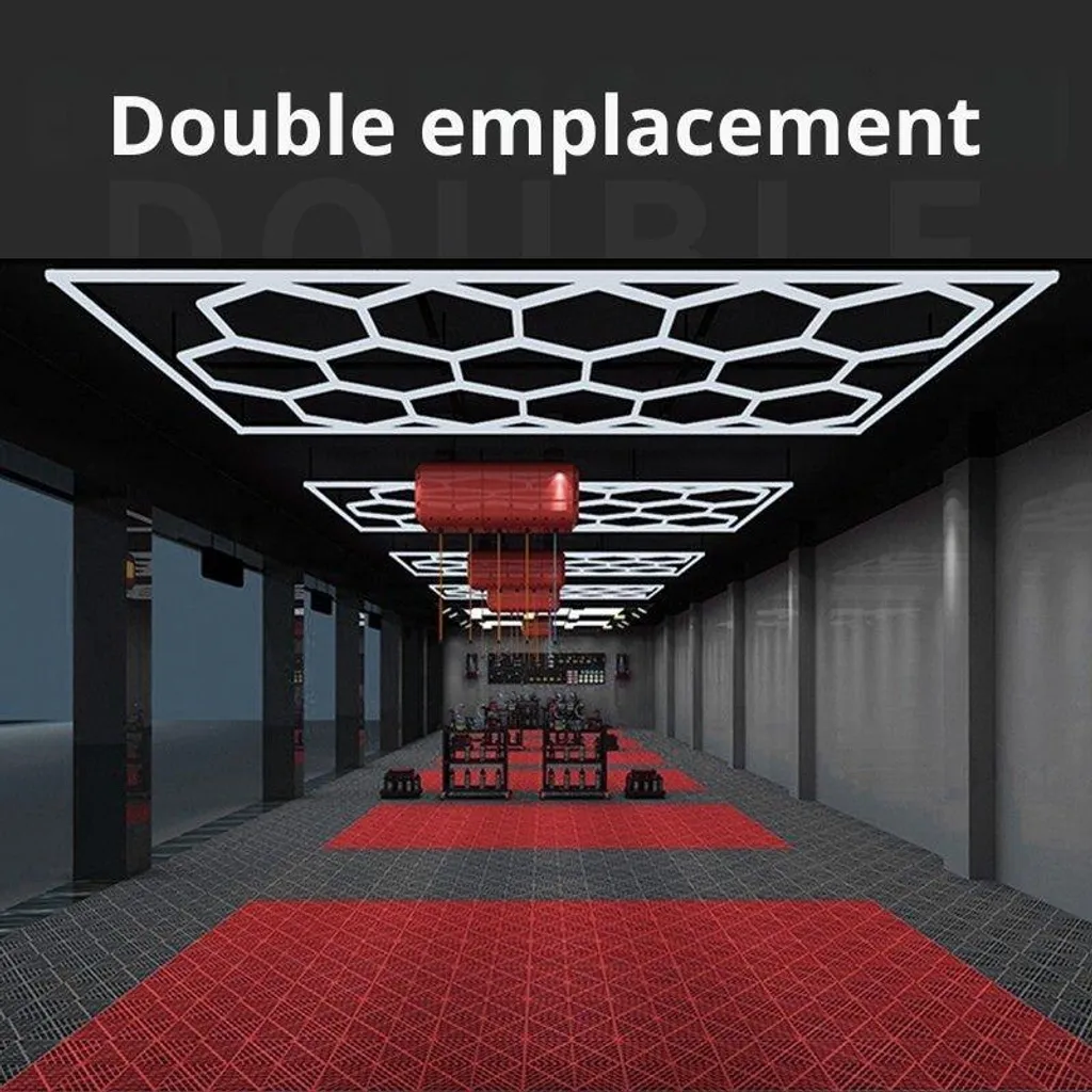 Éclairage Garage LED Hexagonal Professionnel - Idéal Detailing et Expo - 4