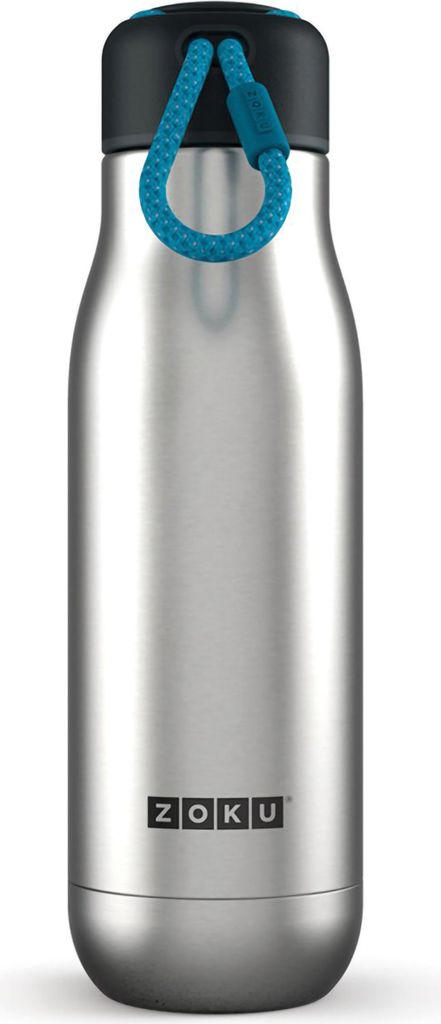 ZOKU Zoku - Edelstahl Trinkflasche M 500ml Stainless Steel ZK SSB M SS 0815706021347