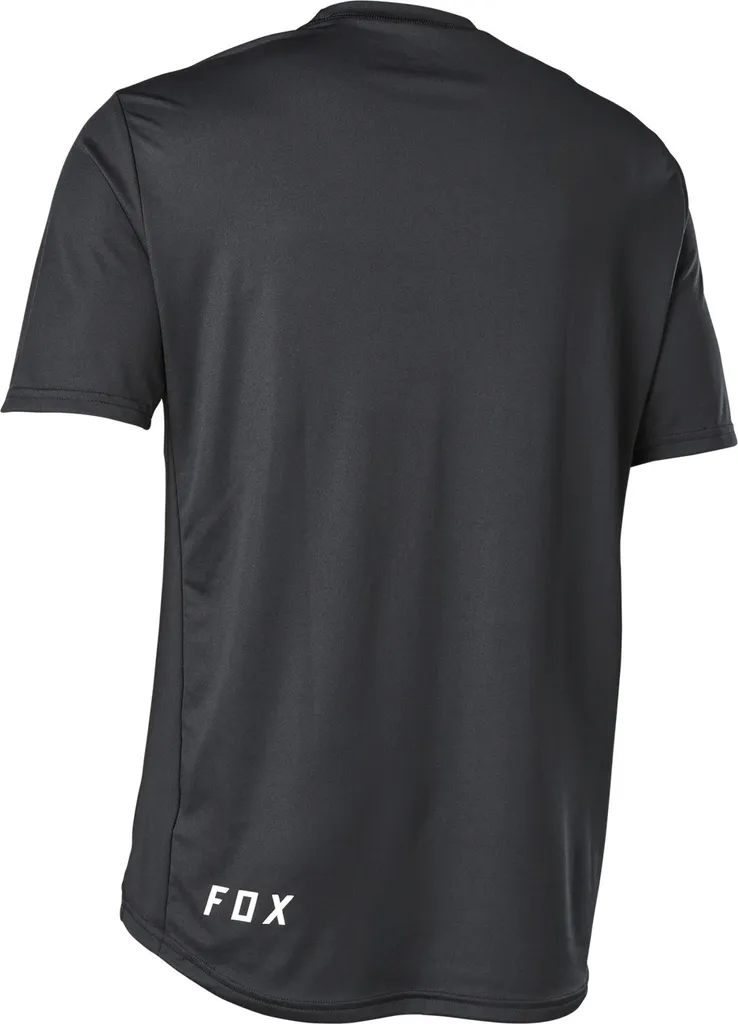 Maillot Fox Ranger SS Noir L - Finis les T-shirts de VTT Trempés