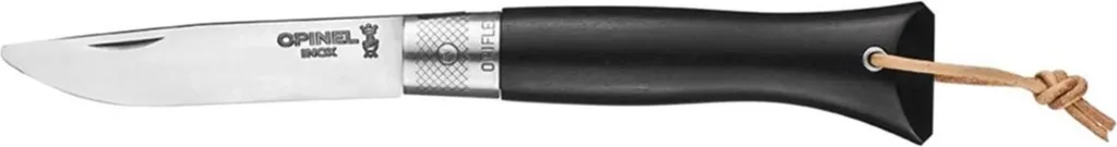 Couteau Opinel N°06 ébène Lame Opiflex : l'élégance du bois de luxe