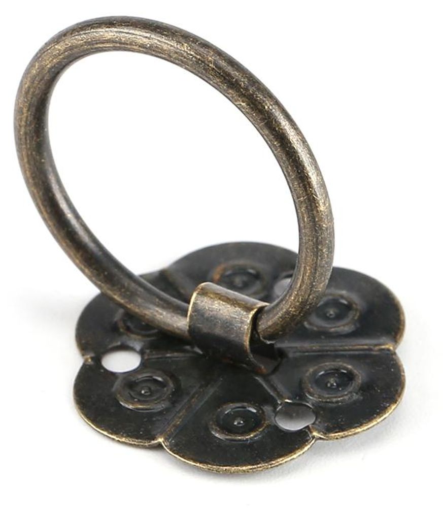 20 Stück Möbelgriffe aus Eisen, Schubladengriffe, Schrankgriffe, Türringe, 2 x 2 cm, Heimdekoration