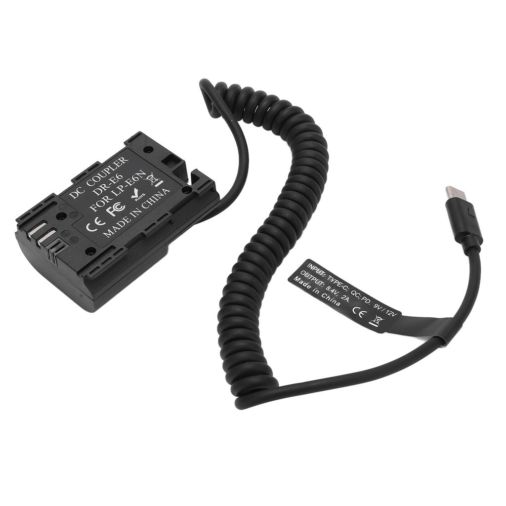LP-E6 Batterie-Attrappe,LP-E6 Batterie-Attrappe,Dekodierte Batterie-Attrappe,Vollständig dekodierte Batterie-Attrappe,DC-Attrappenstromadapter,DC-...
