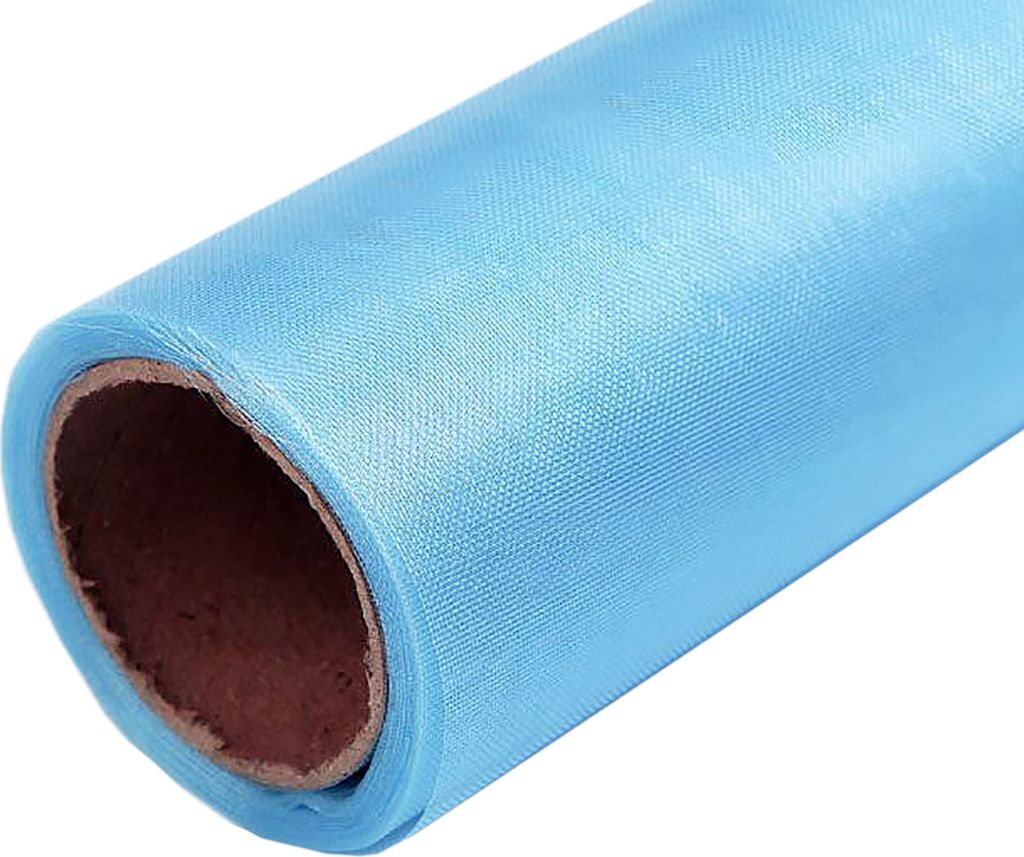 9m Organzaband auf Rolle Dekoband Tischläufer Tischdekoration Geschenkband , Größe:16cm, Farbe:hellblau
